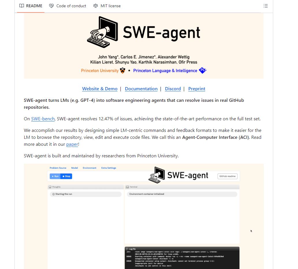 SWE-Agent preview