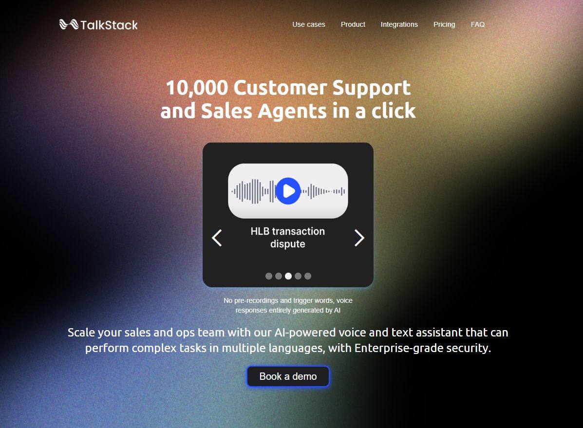 TalkStack AI preview