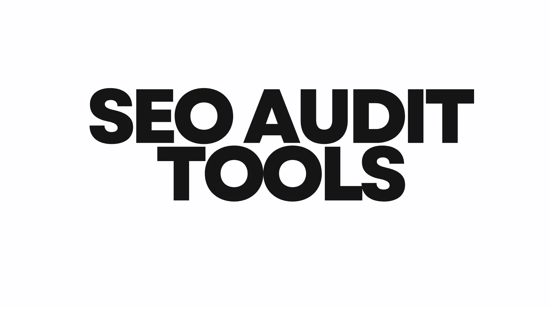 SEO audit tools